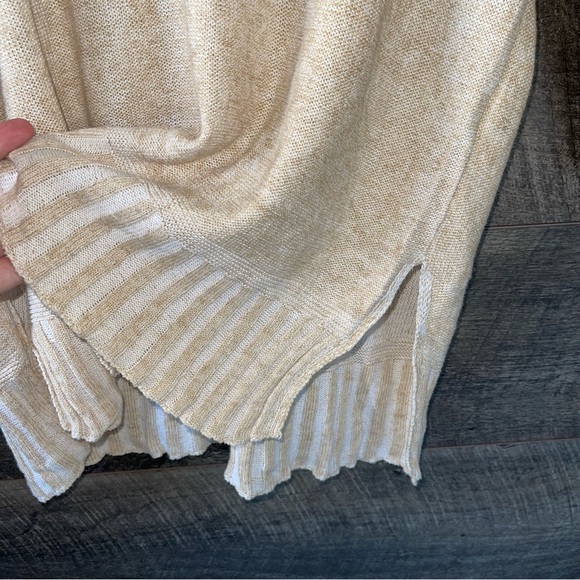 Anthropologie Moth Catamaran Cream Scoop-neck Linen Blend Sweater Large - Picture 6 of 9